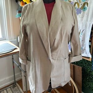 Vintage Beige Women's Summer Blazer
